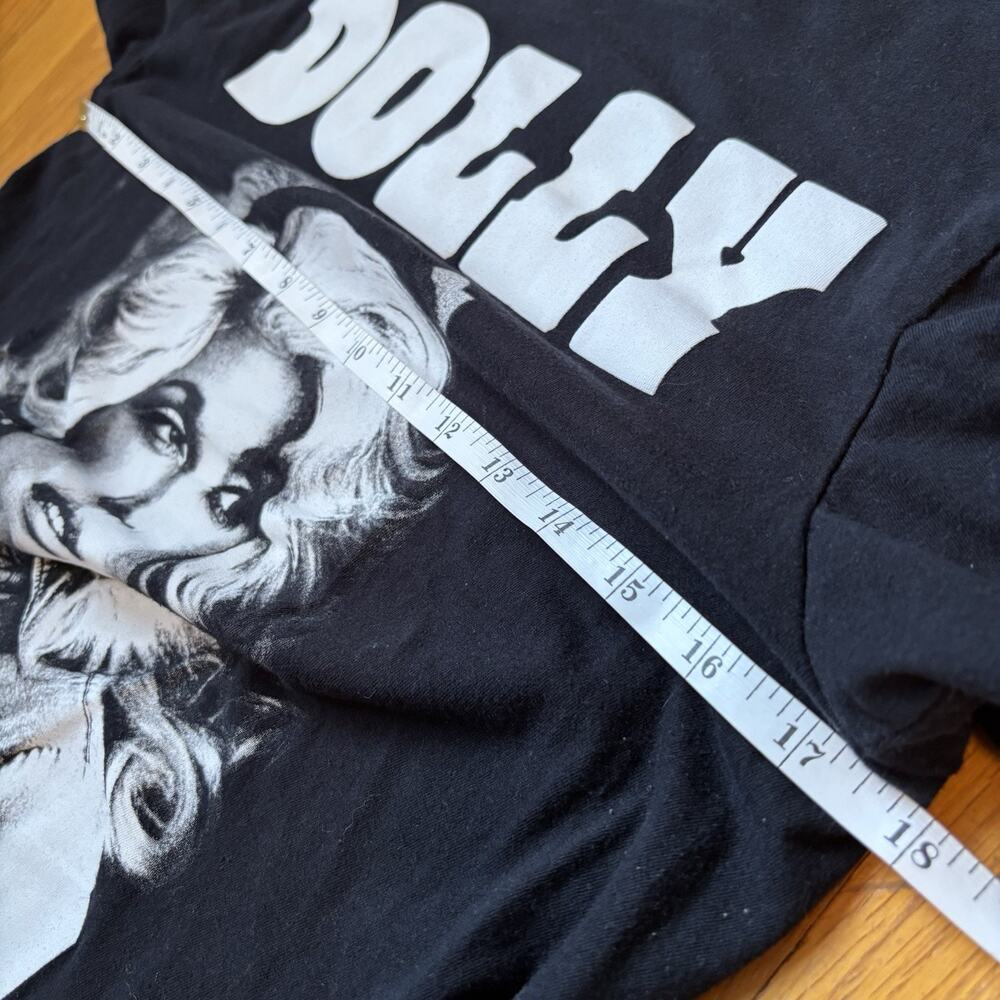 DOLLY PARTON Women’s Official T Shirt Black Country Music Star Queen Small - Picture 4 of 6